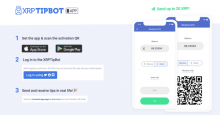 Ripple（リップル）送金サービス「XRP Tip Bot」iOS版・Android版リリース！QRコードで20XRPまで送金可能に
