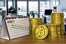 「仮想通貨ビットコインは2021年に2万ドルに到達」カナダの投資会社が予想