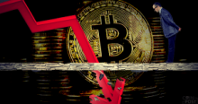 仮想通貨ビットコインが一時前日比-15%と暴落、リップルやライトコインなどのアルトコインも全面安