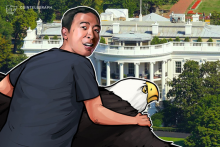 仮想通貨ビットコイン支持の米大統領戦候補ヤン氏、討論会で注目度アップ
