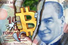通貨危機トルコのリラ、ビットコインのボラティリティ超える